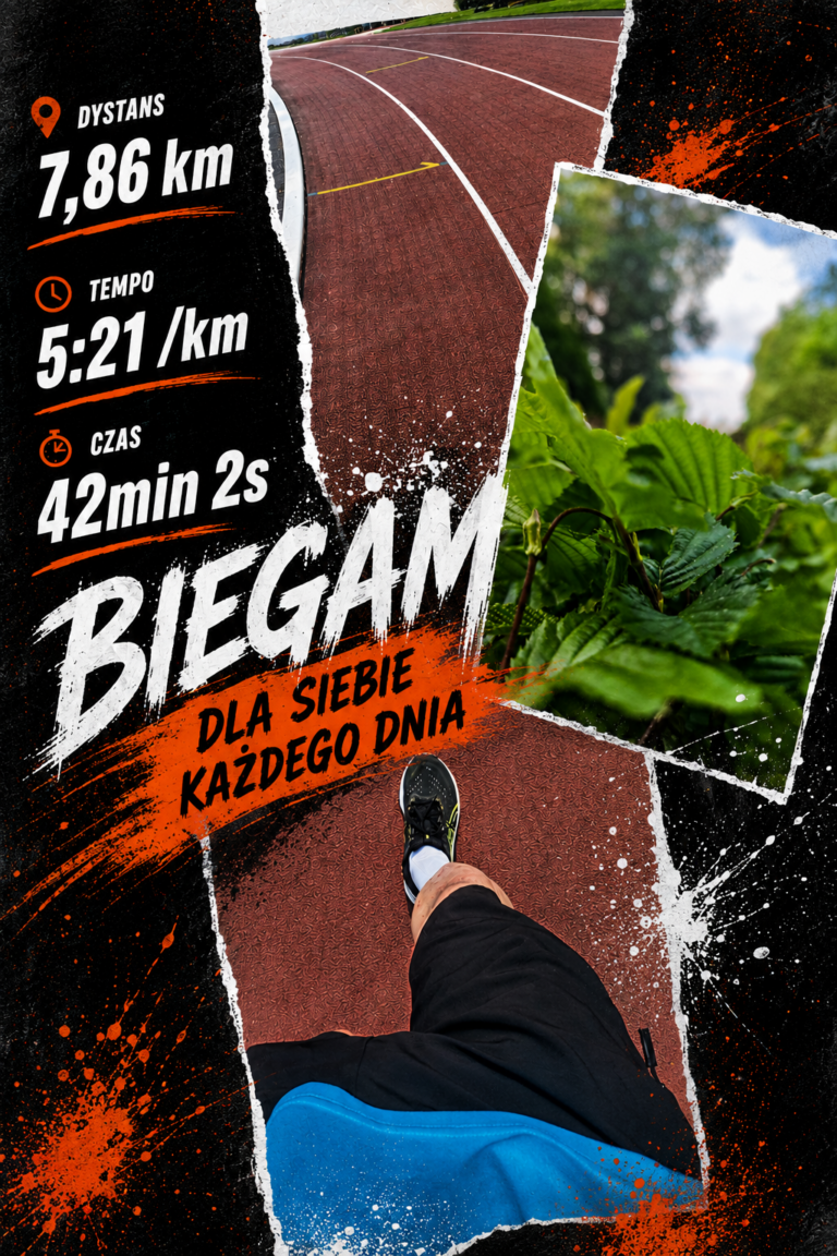 Trening biegowy na Stadionie Miejskiego Ośrodka Sportu w Szczytnie – przygotowania do biegu na 5 km. Analiza treningu rytmowego 3 × 3 minuty w aplikacji Intervals ICU z wykresami tempa, tętna i mocy biegu.