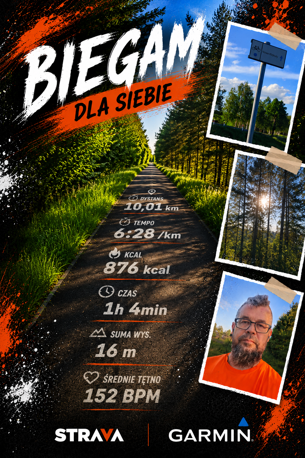 Bieganie Szczytno – spokojny trening tlenowy i regeneracyjne 10 km