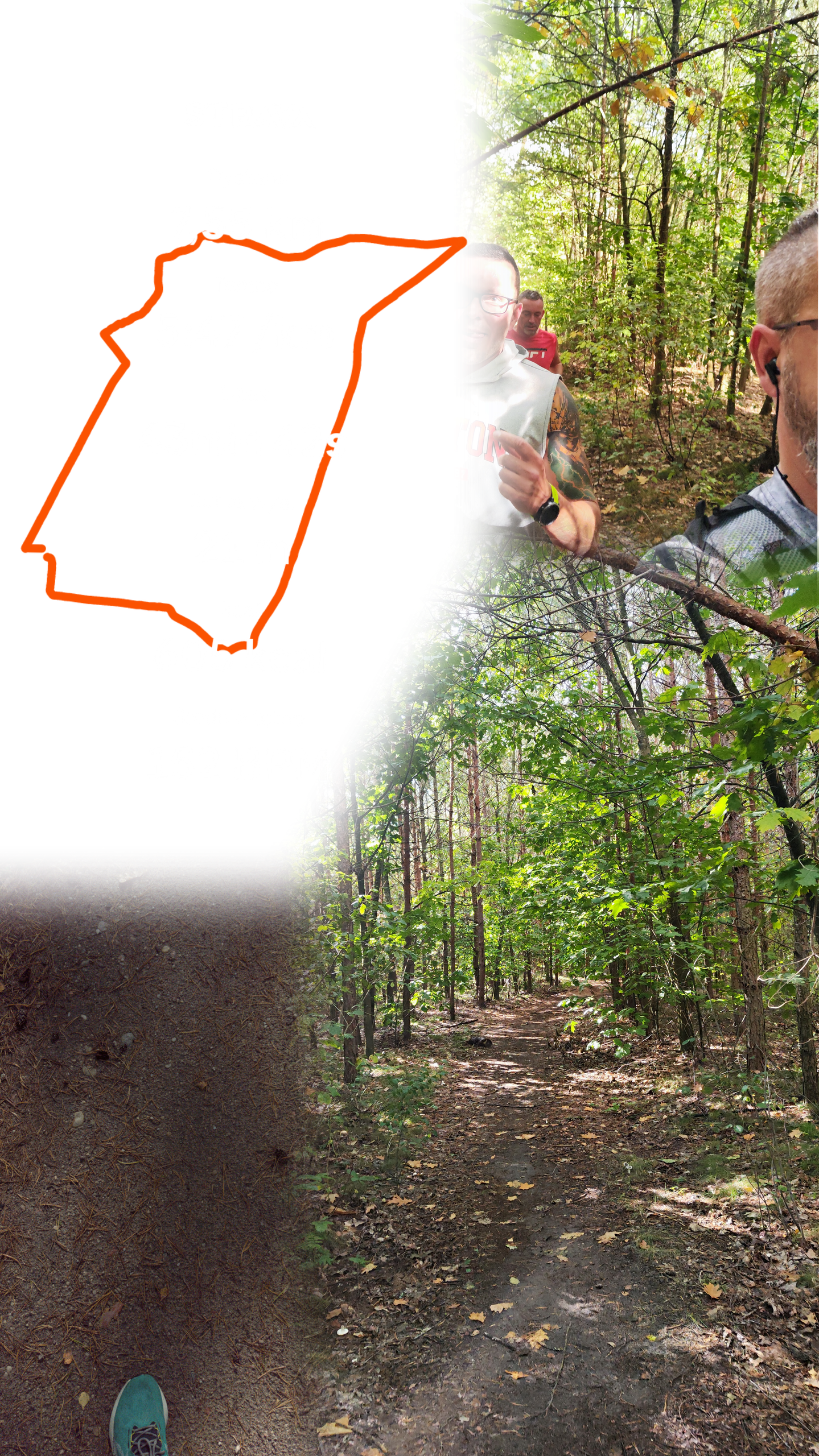 Ostatnie 4×5 minut przed Bison Trail – trening w leśnym terenie